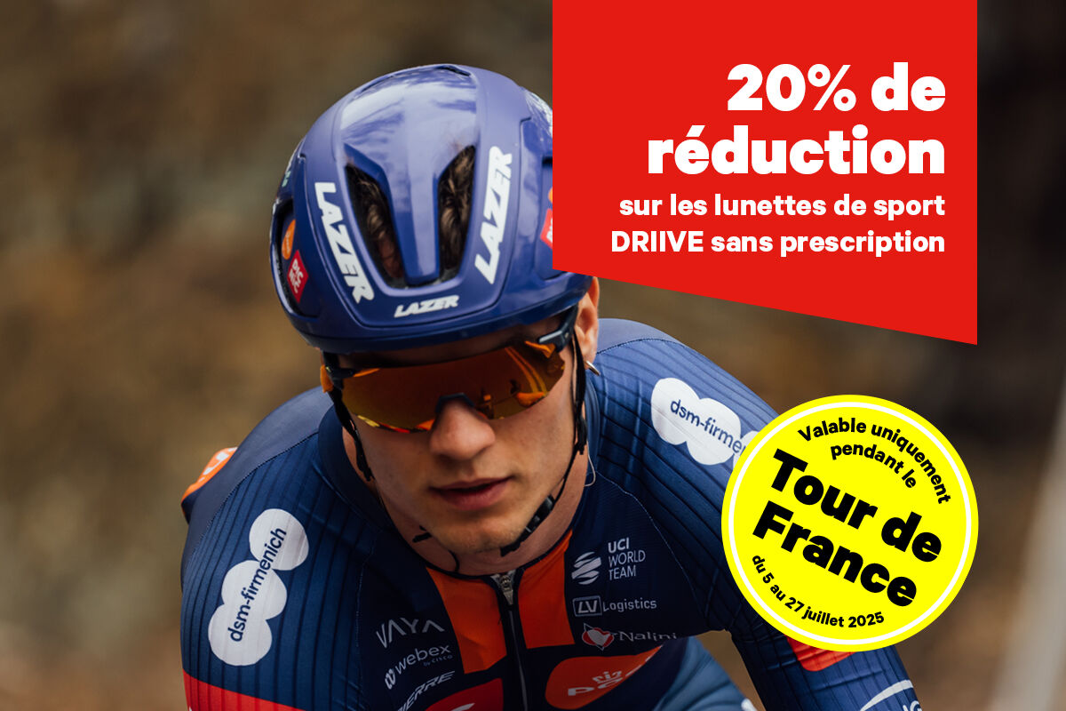 20% de réduction sur les lunettes de sport DRIIVE