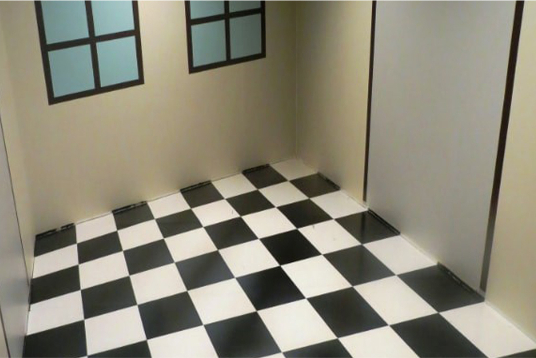 Optische illusie wat is er met de kamer