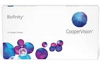 Lentilles mensuelles Biofinity (6 pièces)