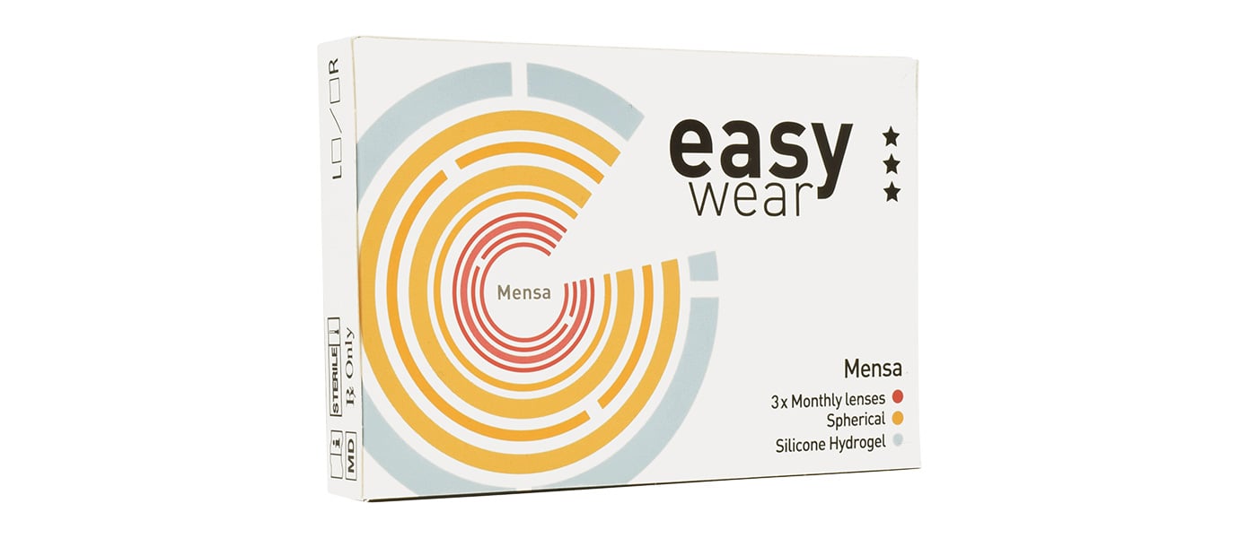 Lentilles mensuelles Easy Wear Mensa Siliconen Hydrogel (3 pièces) 01