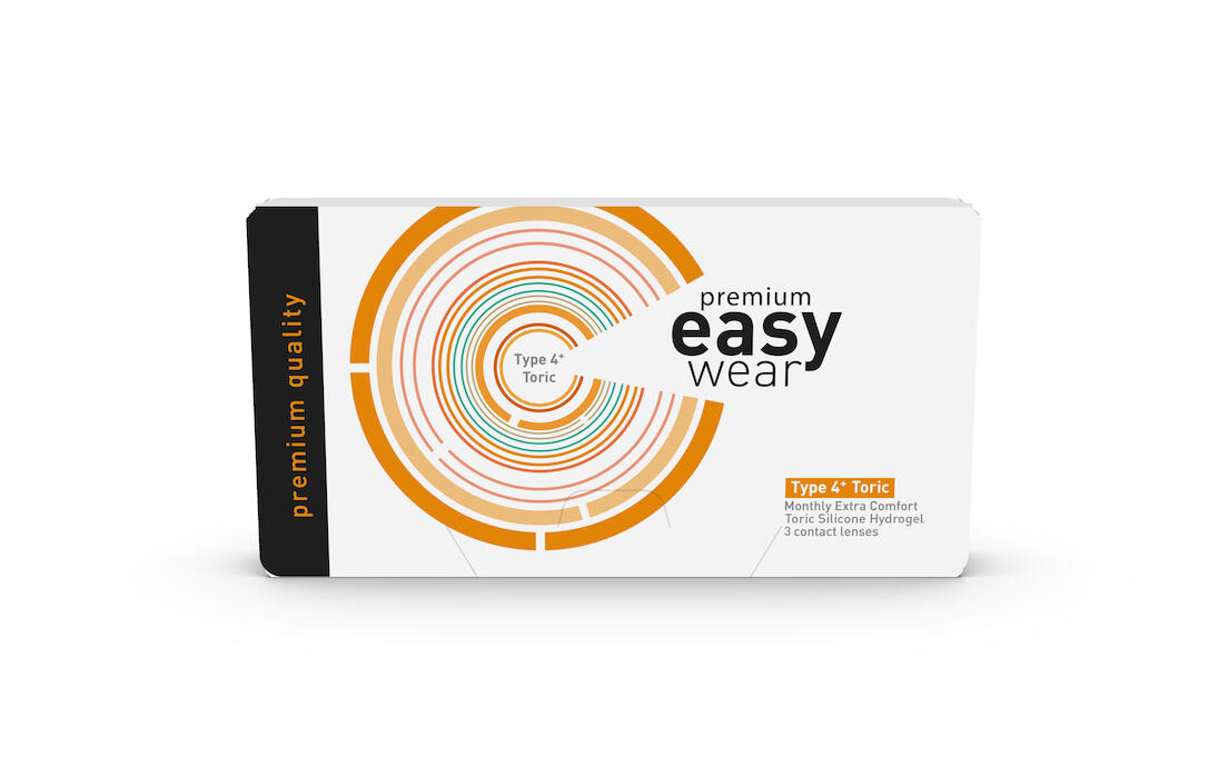 Lentilles mensuelles Easy Wear 4+ Toric (3 pièces) 01